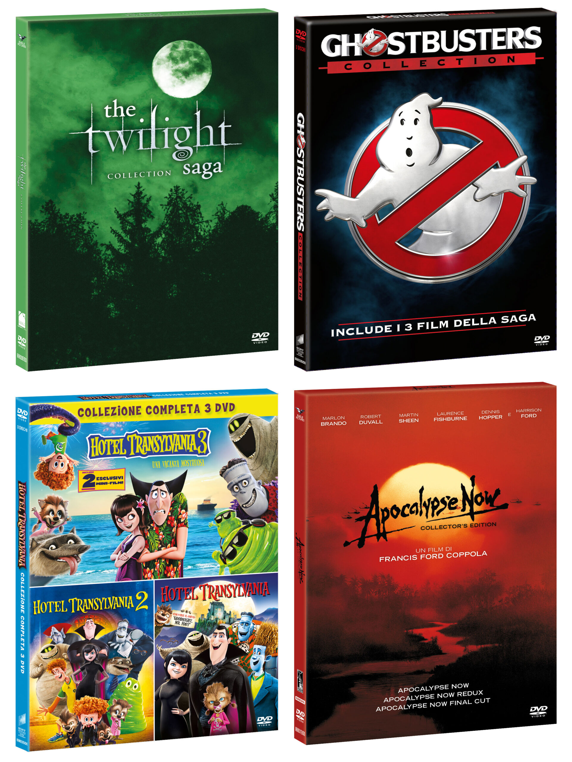 Edizioni GREEN BOX di Twilight, Hotel Transylvania, Ghostbusters, Apocalypse Now