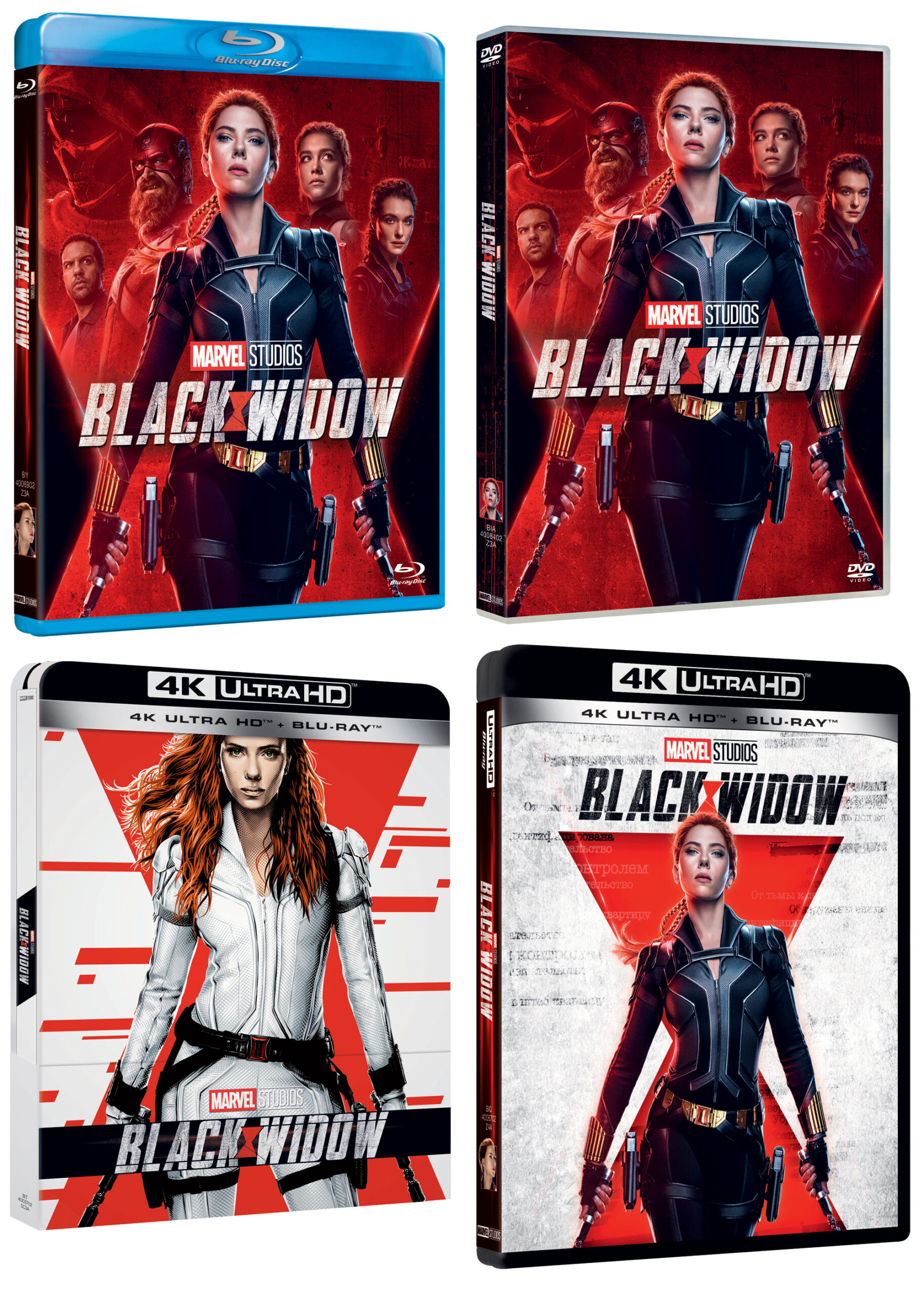 Black Widow in Blu-Ray, DVD e 4K UHD