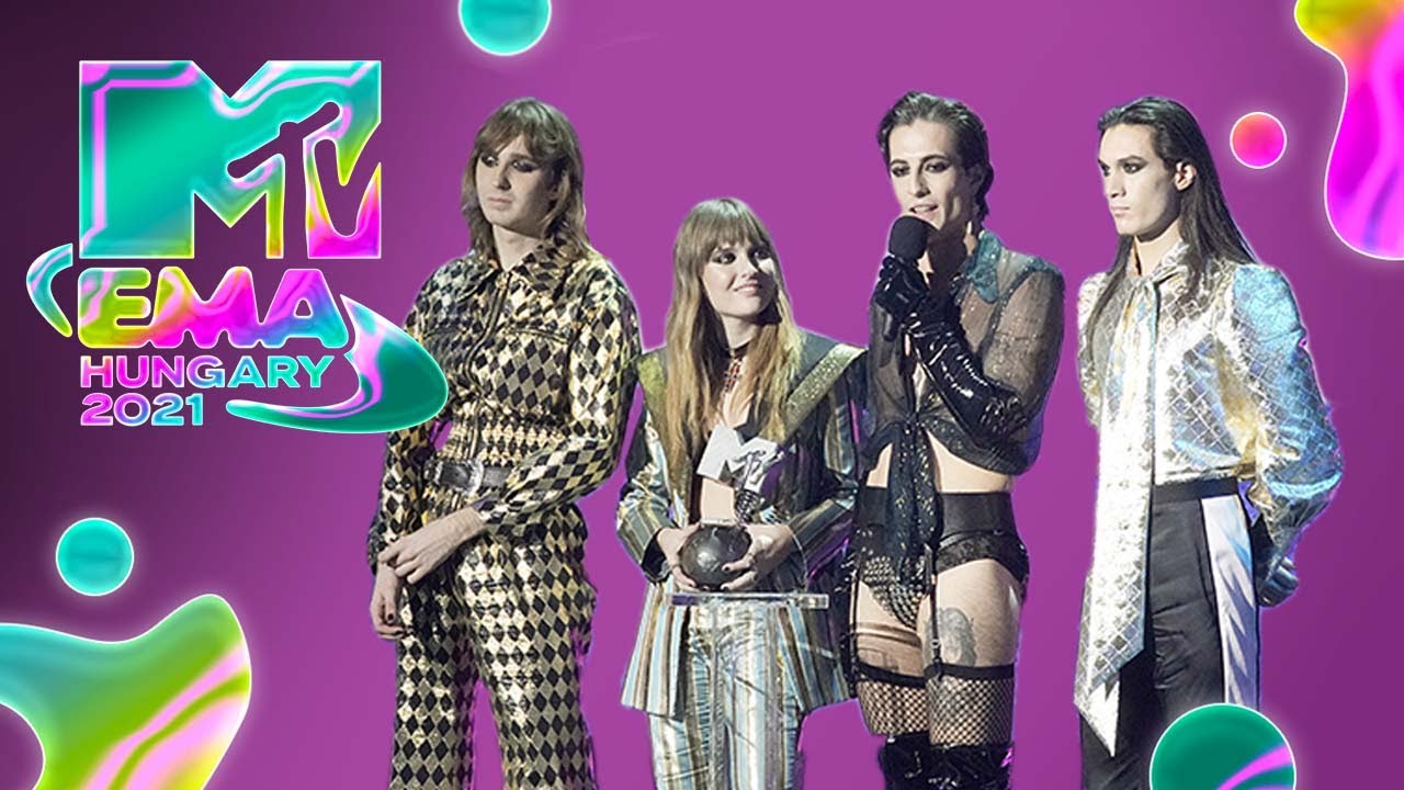 Maneskin cantano Mammamia agli MTV Europe Music Awards 2021