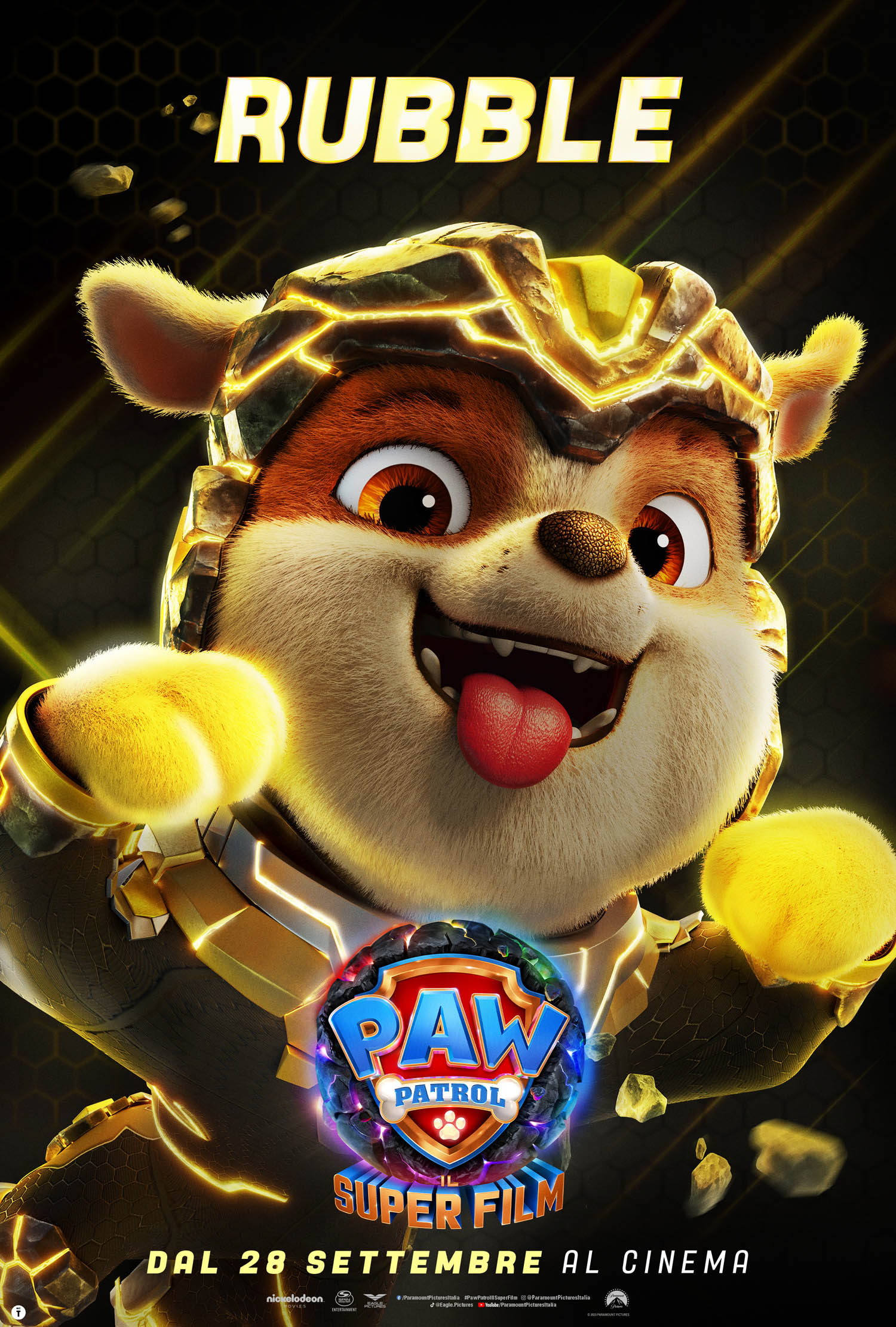 Paw Patrol Il Super Film - Poster Rubble