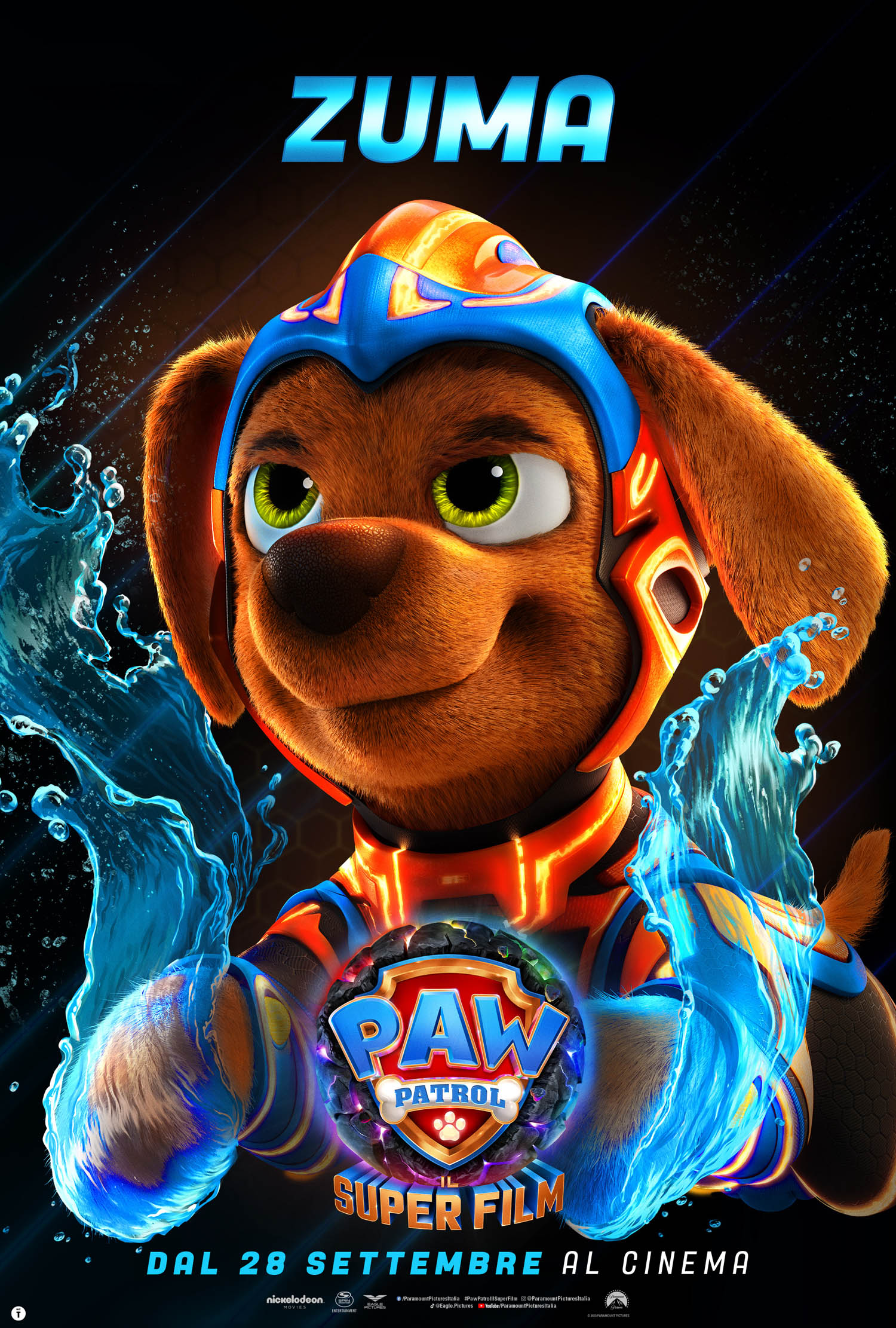 Paw Patrol Il Super Film - Poster Zuma