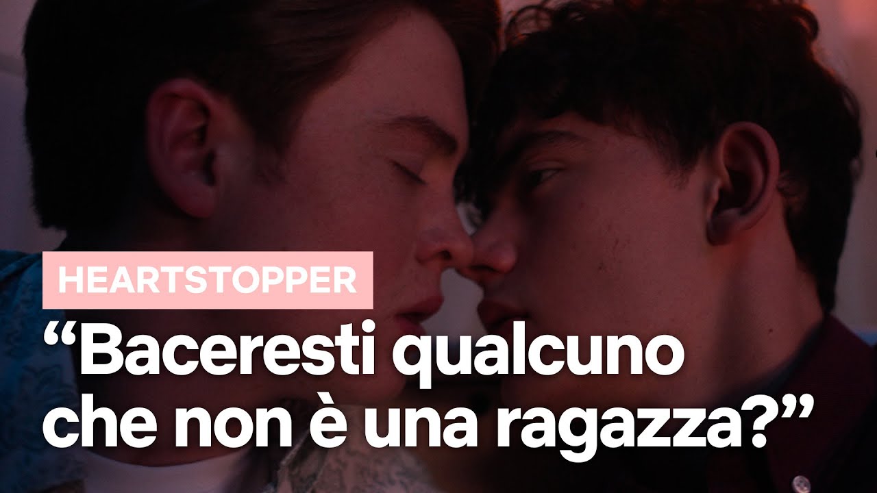 Heartstopper, clip del primo bacio di Charlie e Nick