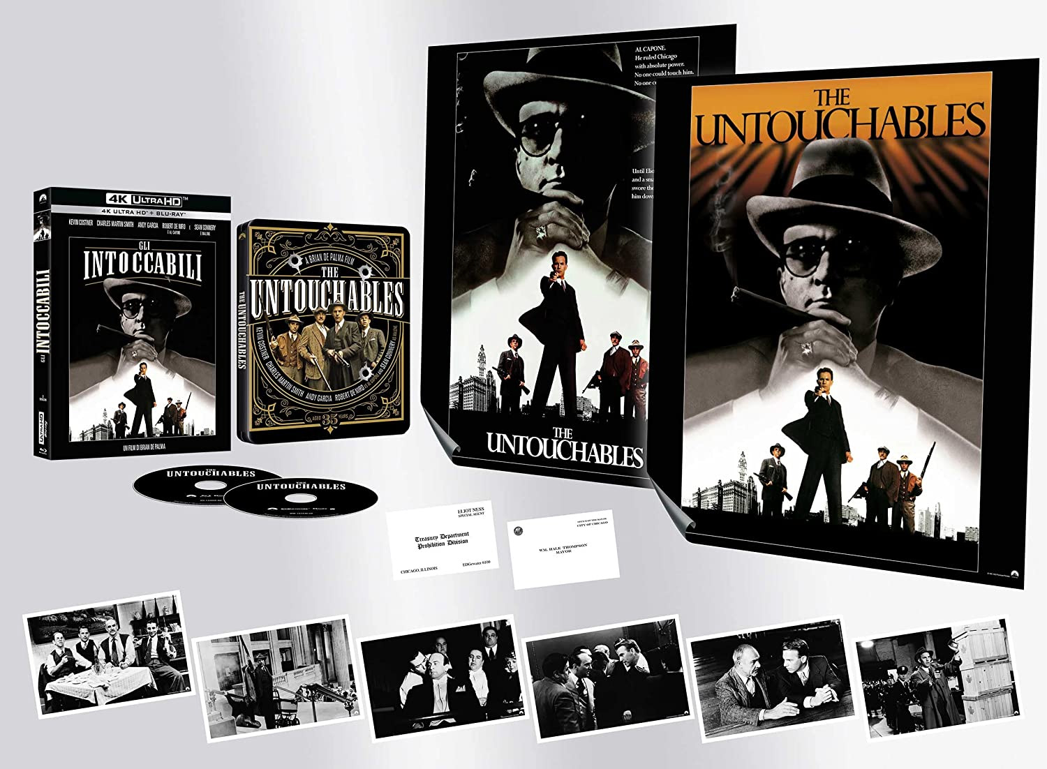 The Untouchables - Gli Intoccabili Esclusiva Amazon (Steelbook 4K UHD, Blu-ray, gift)