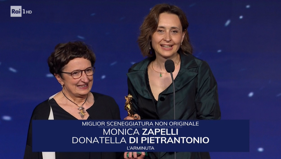 Premio David di Donatello 2022 - Migliore Sceneggiatura Non Originale a Monica Zapelli e Donatella Di Pietrantonio per L'arminuta