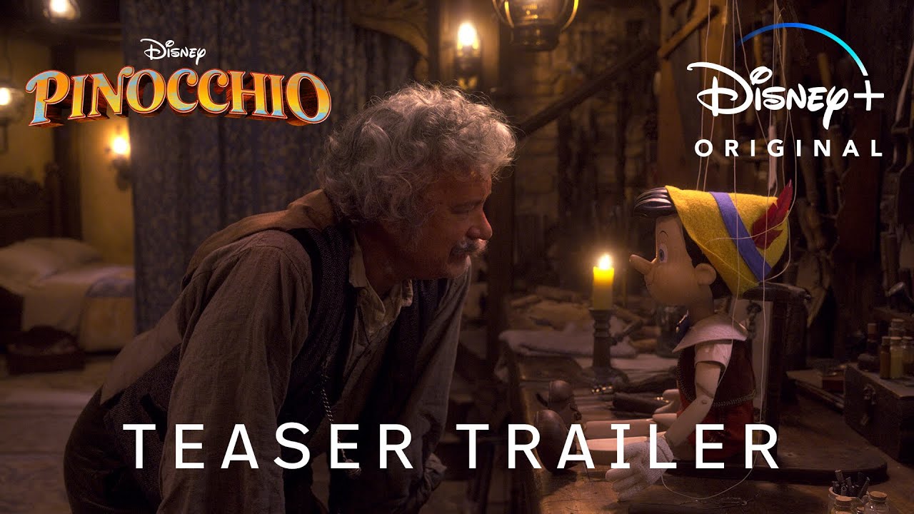 Pinocchio, teaser trailer film live action Disney Plus