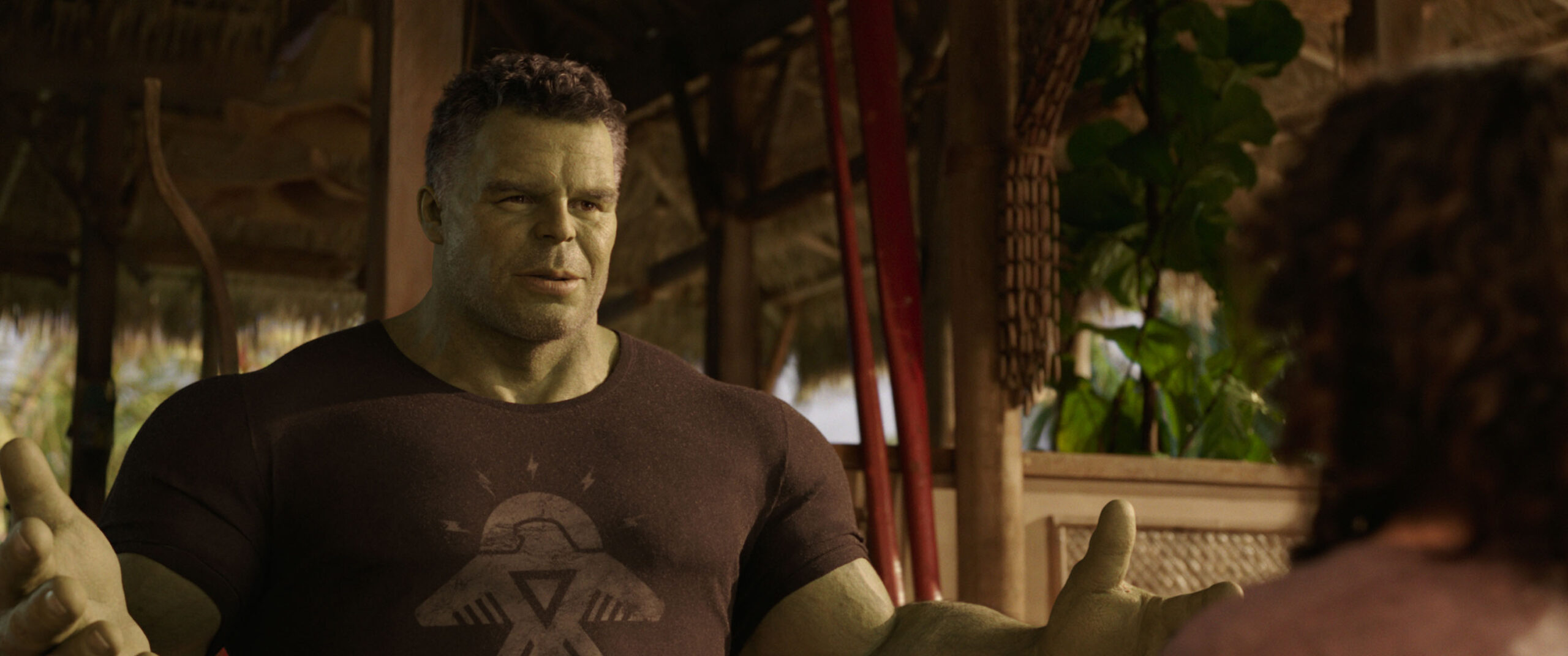 Mark Ruffalo come Smart Hulk / Bruce Banner in She-Hulk: Attorney at Law 1x01 [tag: Mark Ruffalo] [credit: Copyright Marvel Studios 2022. All Rights Reserved; courtesy of Marvel Studios]