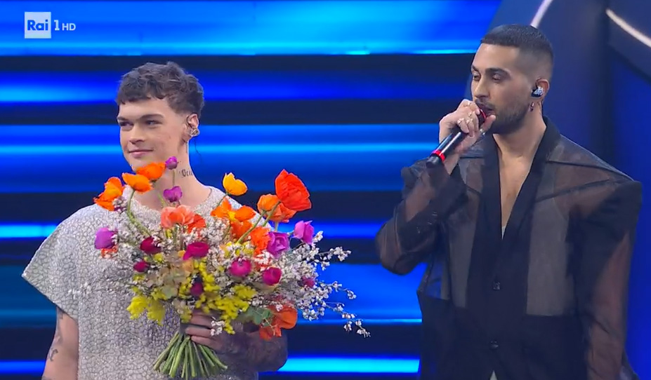 Sanremo 2023 - Mahmood e Blanco nella prima serata