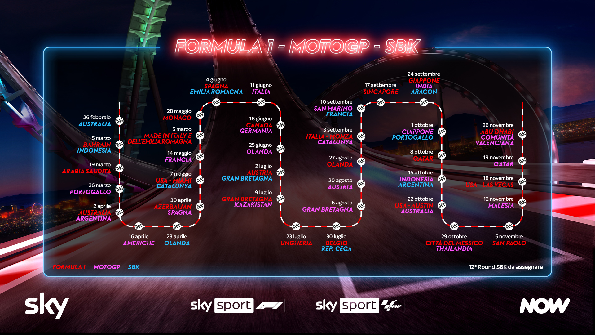 Stagione 2023 dei Motori su Sky Sport