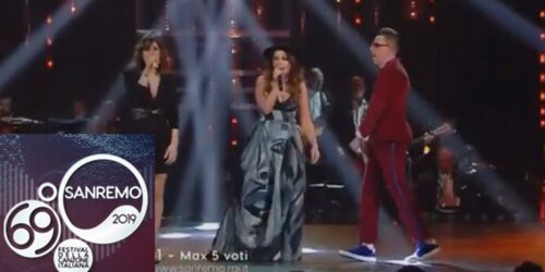 Sanremo 2019, Federica Carta, Shade e Cristina D'Avena cantano 'Senza farlo apposta'