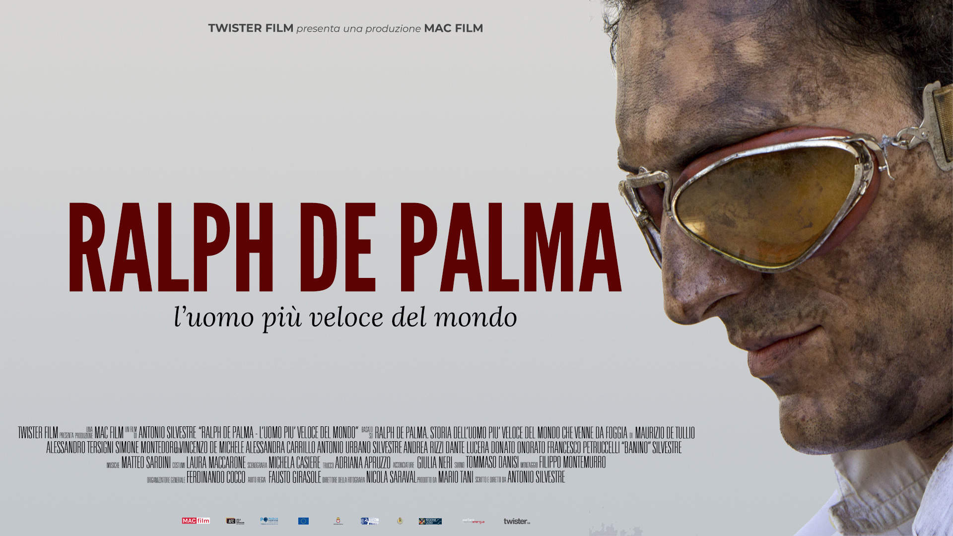 Locandina orizzontale di Ralph De Palma - L'uomo più veloce del mondo [credit: courtesy of Twister film]