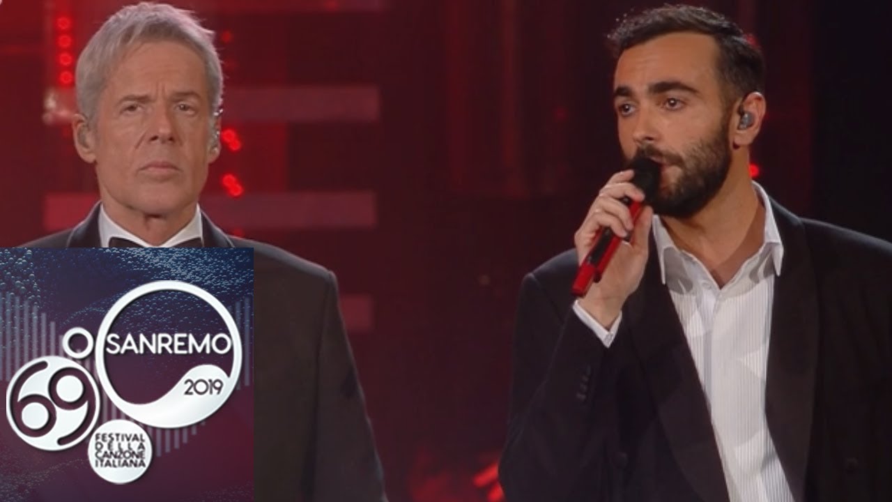 Sanremo 2019, Marco Mengoni e Claudio Baglioni cantano Emozioni