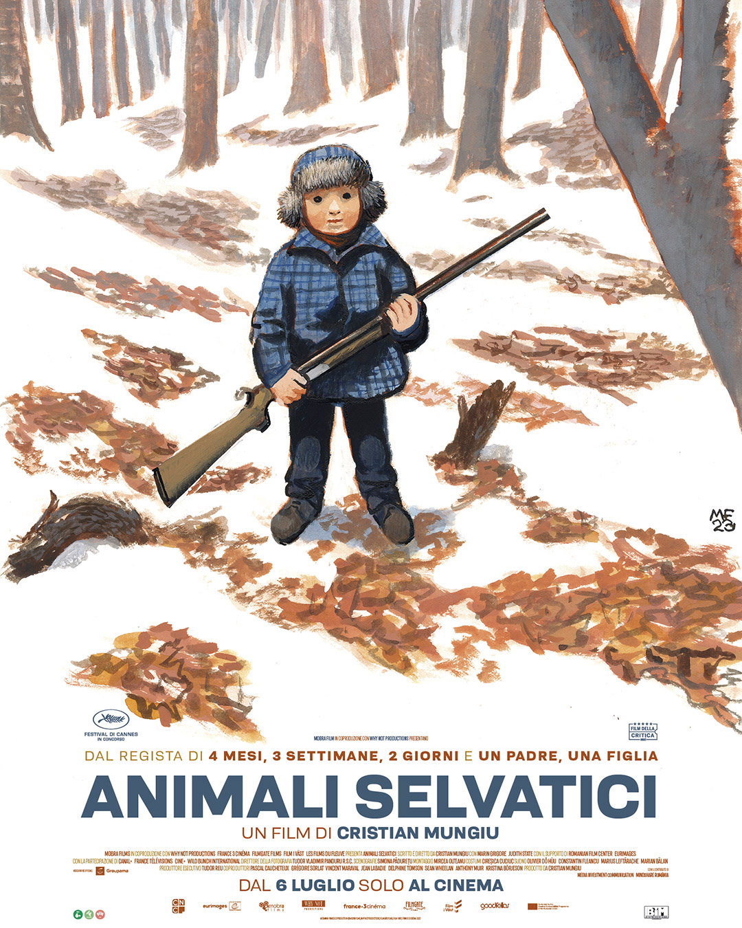 Poster Animali Selvatici di Cristian Mungiu - locandina realizzata da Manuele Fior