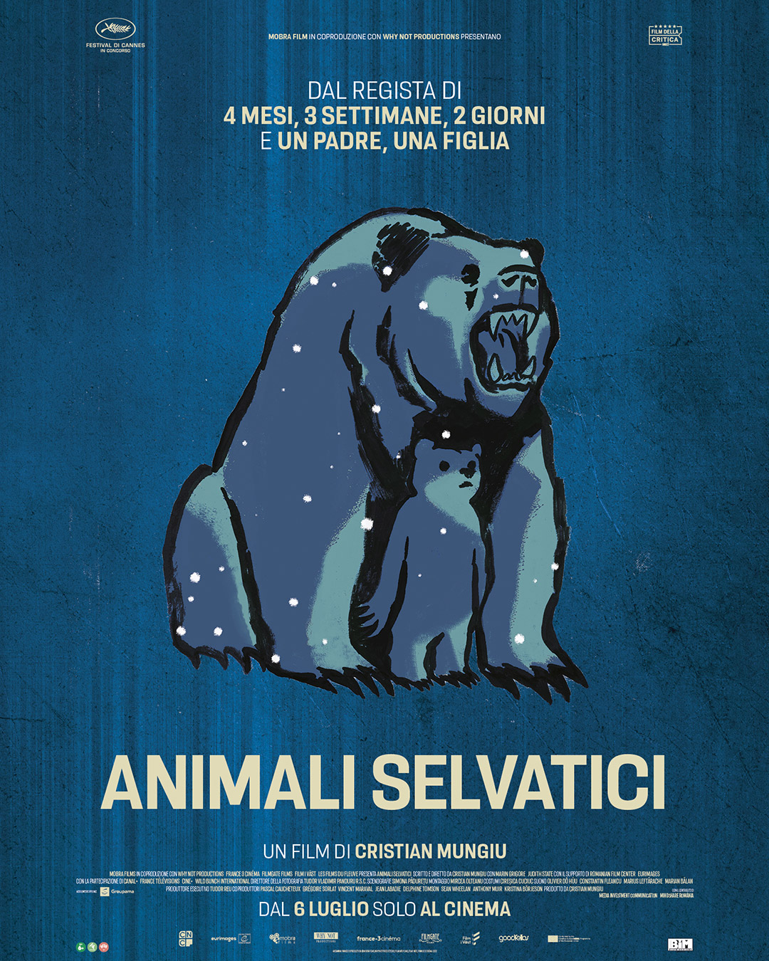 Poster Animali Selvatici di Cristian Mungiu - locandina realizzata da Davide Toffolo