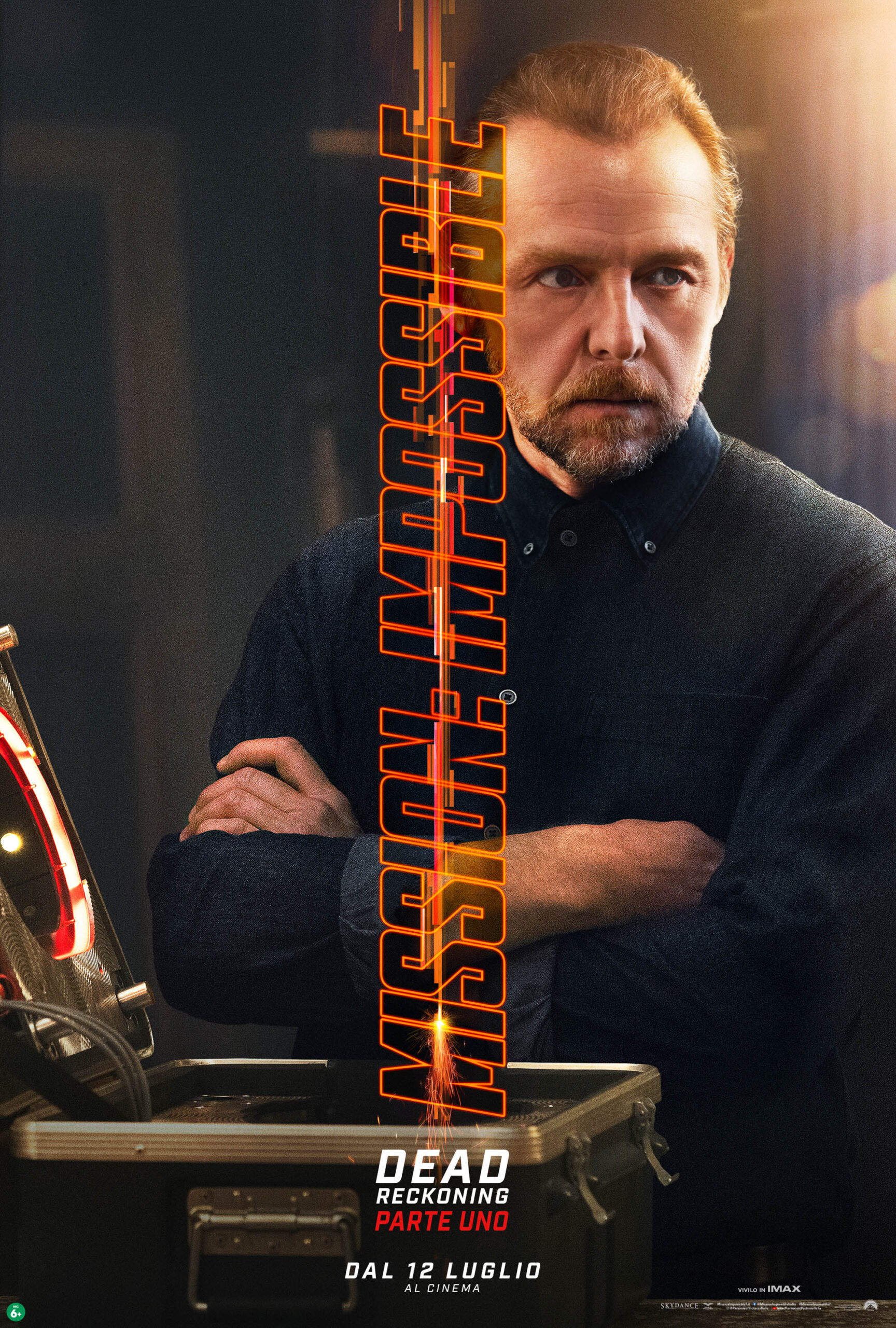 Mission: Impossible - Dead Reckoning (Parte uno) | Character Poster Simon Pegg [credit: courtesy of Paramount Italia]