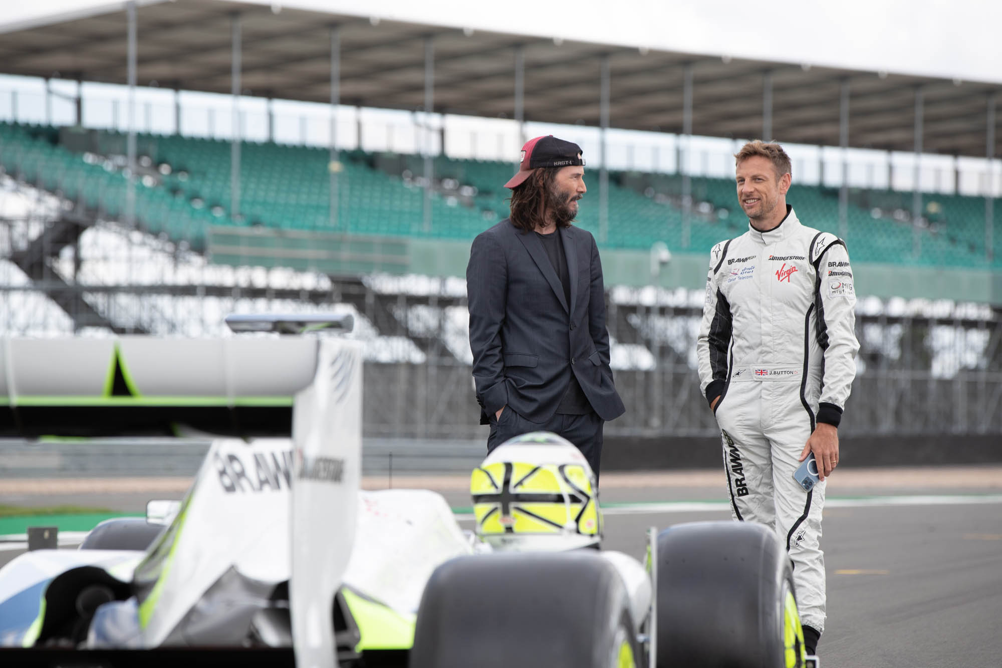 Keanu Reeves in Brawn Una storia impossibile di Formula 1 [tag: Keanu Reeves] [credit: Alessio Barbanti; courtesy of Disney]