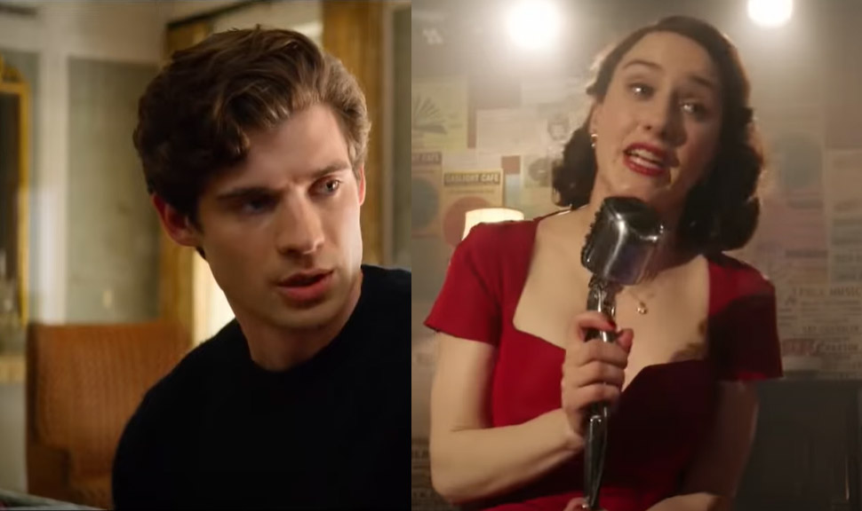 David Corenswet (in The Politician) e Rachel Brosnahan (in La fantastica signora Maisel)