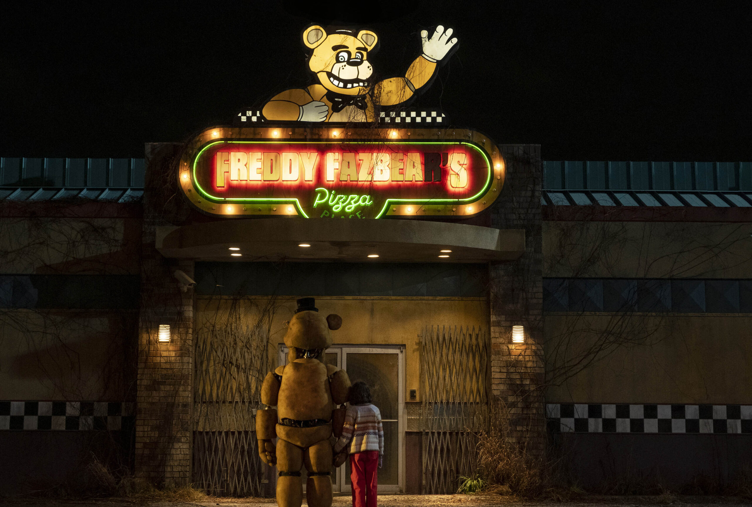 Five Nights at Freddy's - foto dal set [credit: Patti Perret/Universal Pictures; Copyright 2023 Universal Studios. All Rights Reserved]