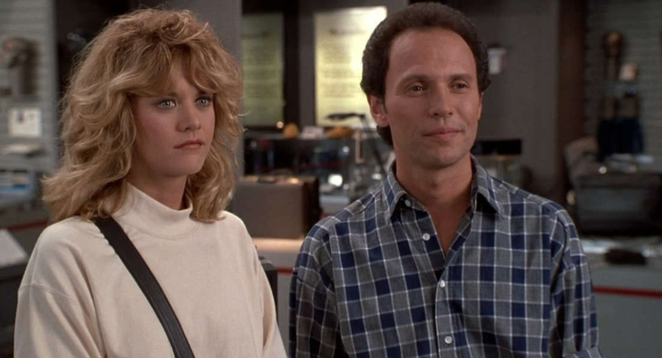 Billy Crysral e Meg Ryan in una scena di 'Harry ti presento Sally'