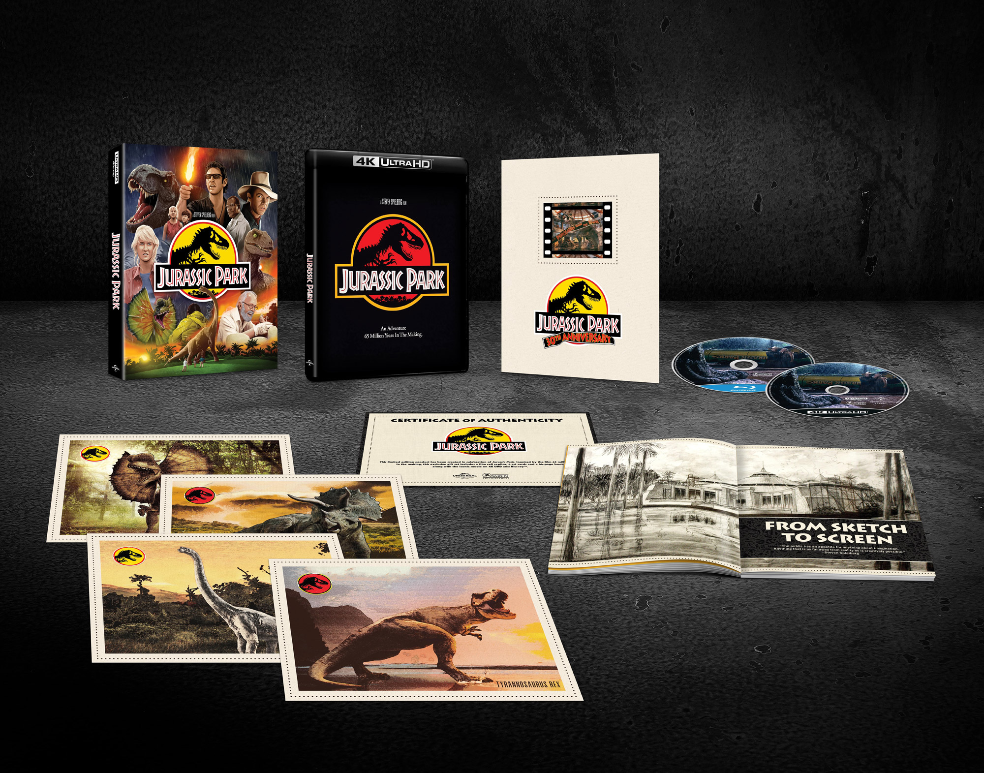 Jurassic Park 30th-Anniversary - Universal Essential Collection 4k ultra hd + blu-ray [credit: Universal Pictures Italia]