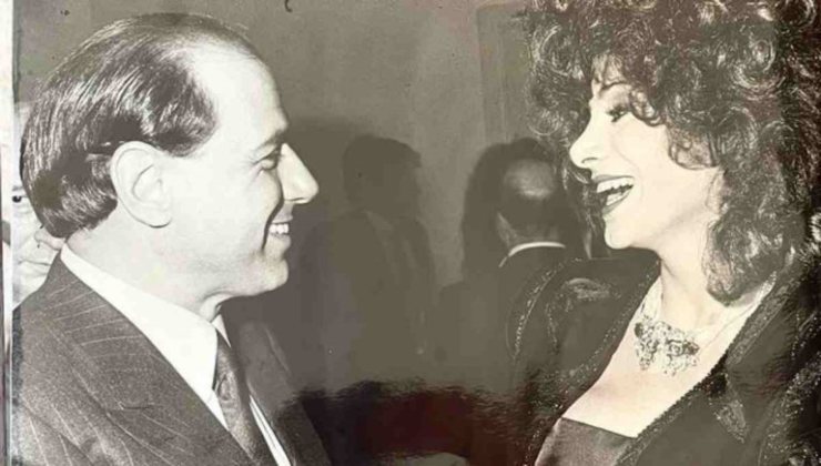 Carmen Russo con Silvio Berlusconi 