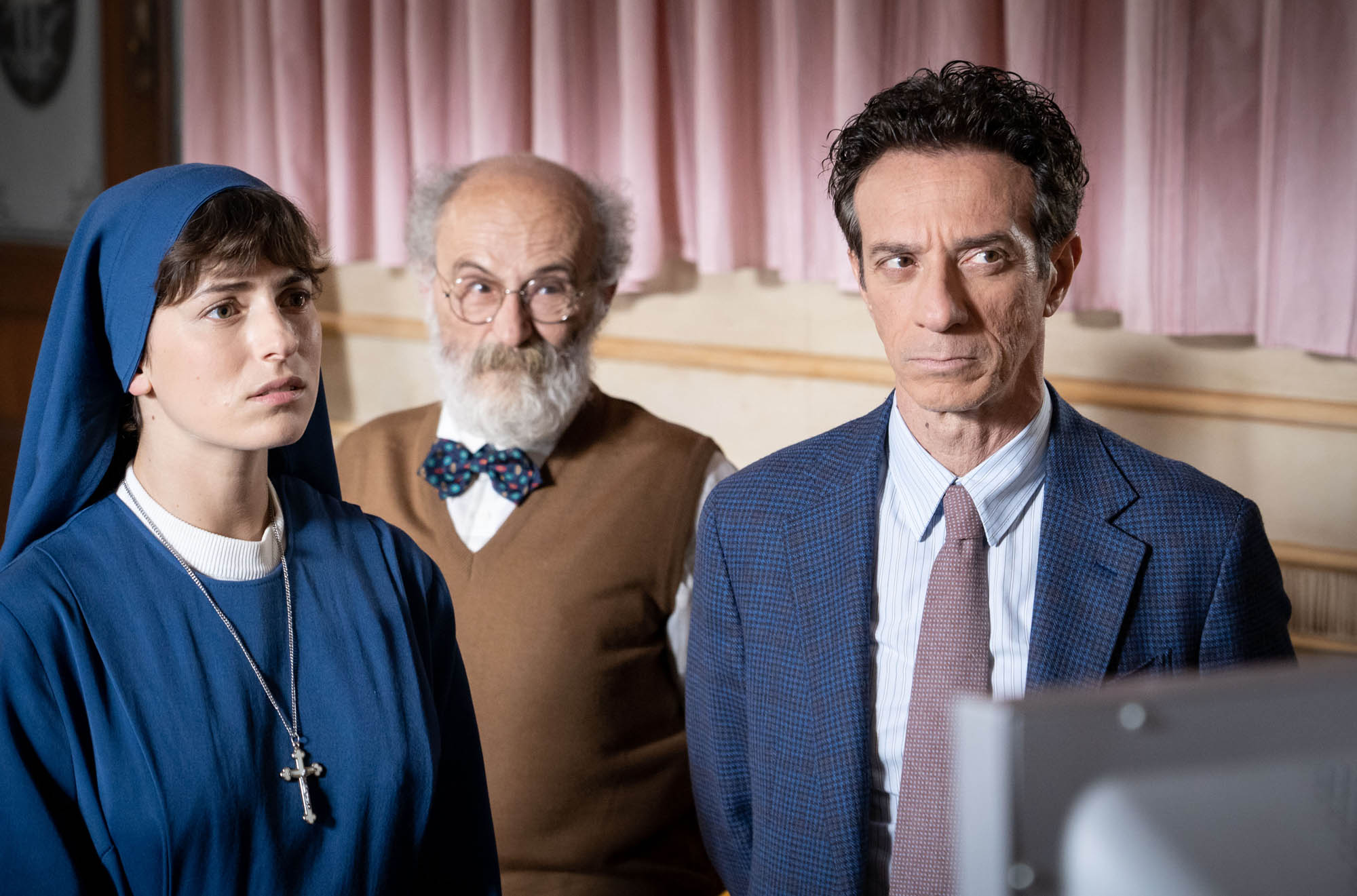 Salvatore Ficarra, Valentino Picone e Maria Chiara Giannetta in Santocielo [credit: Dario Palermo]