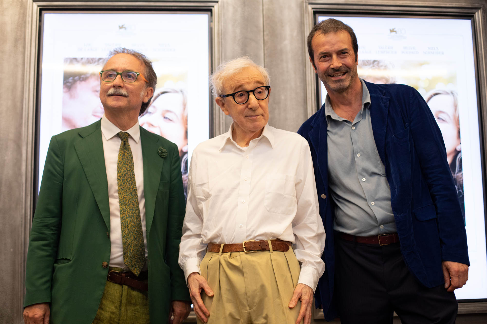 Woody Allen a Roma il 15 settembre 2023 per presentare 'Coup de chance' [credit: courtesy of Lucky Red]