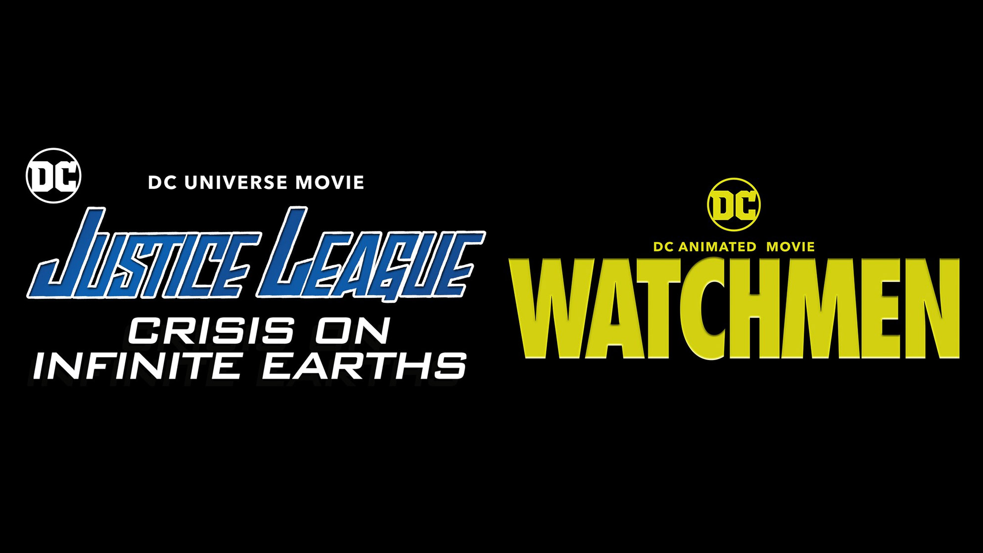 DC Watchmen e Justice League Crisis on Infinite Earths