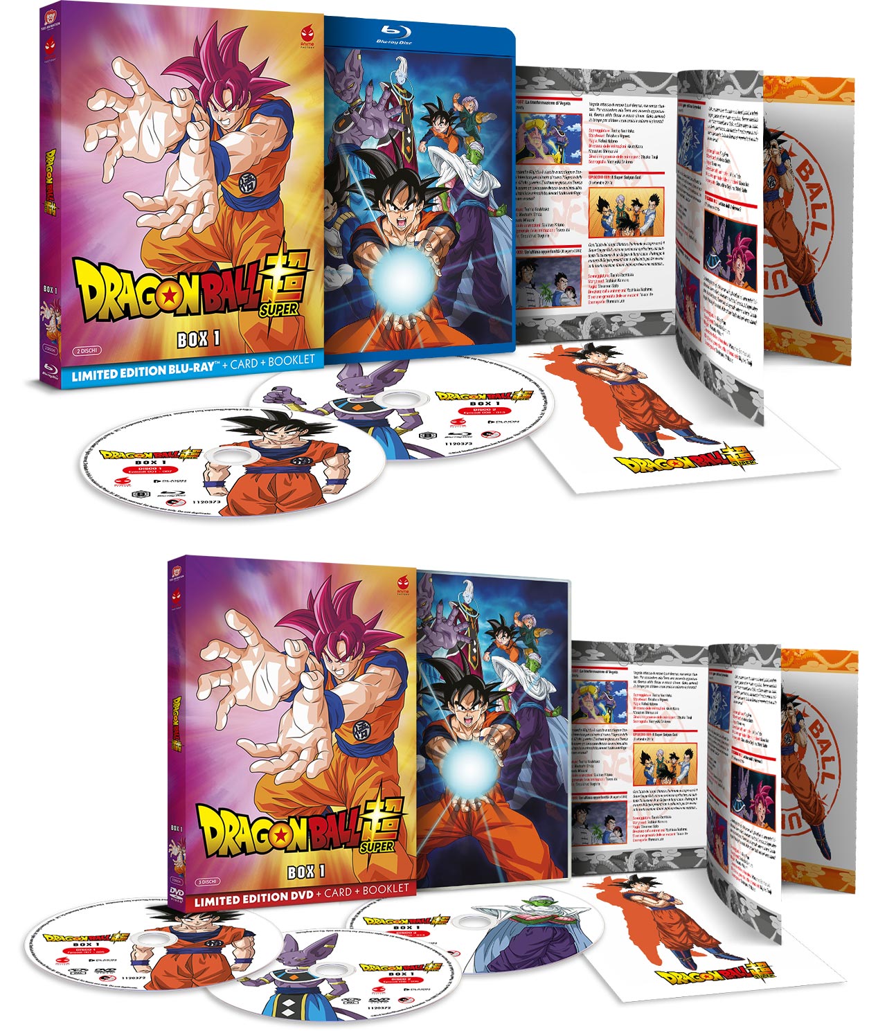 DRAGON BALL SUPER Box 1 in DVD e Blu-ray