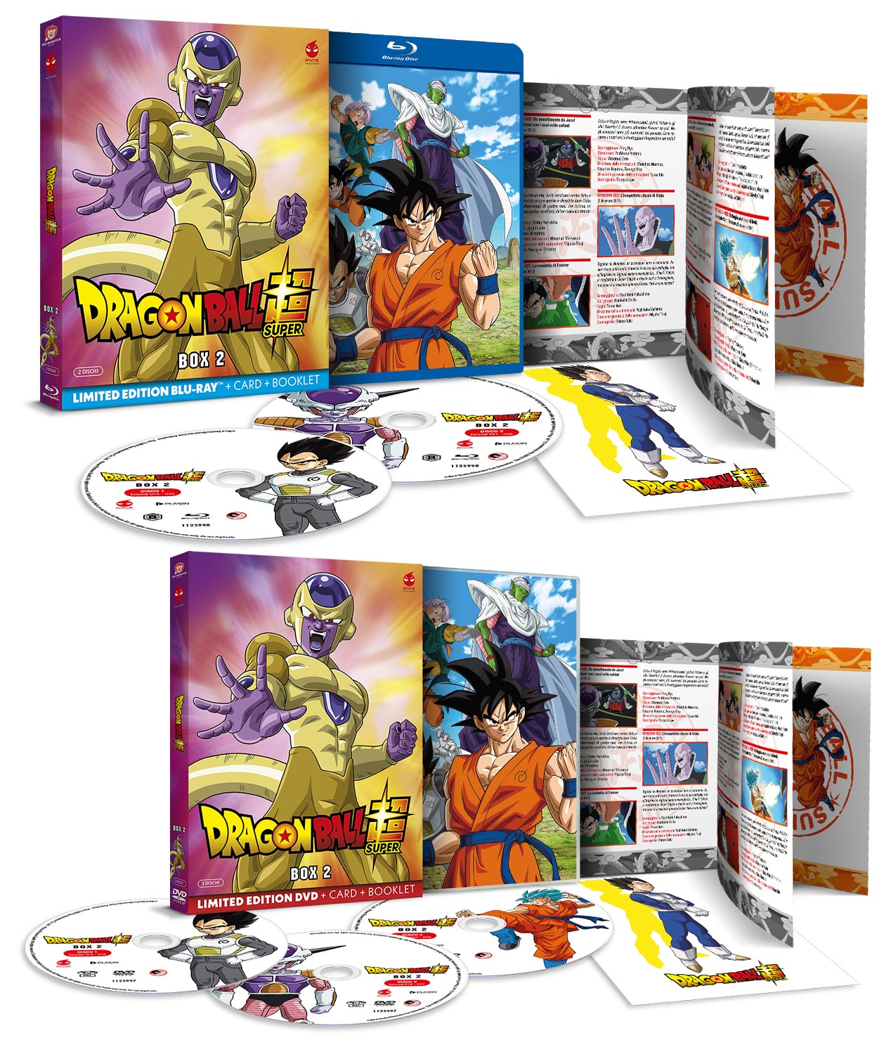 DRAGON BALL SUPER Box 2 in DVD e Blu-ray