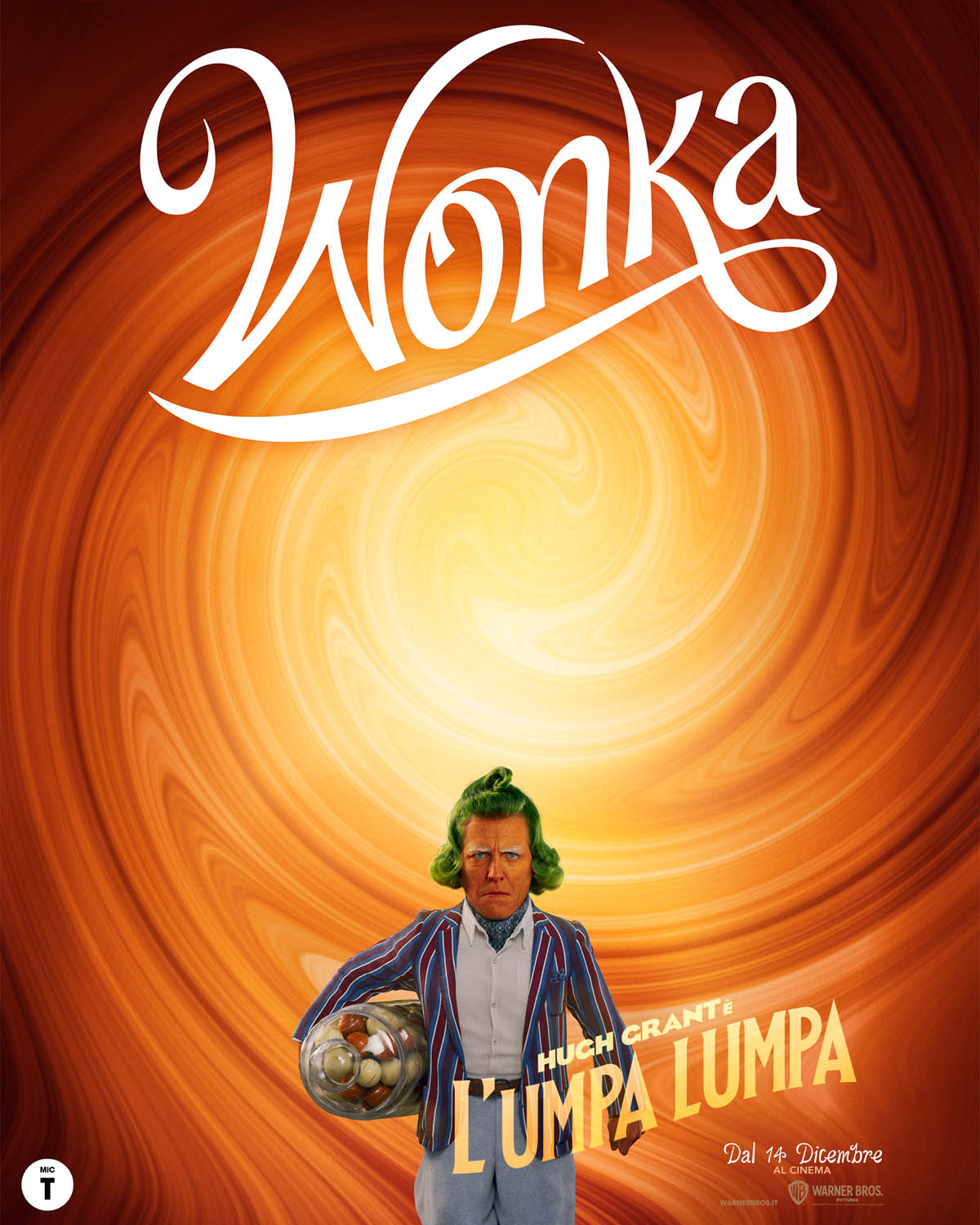 Wonka di Paul King - Poster personaggio Umpa Lumpa (Hugh Grant)