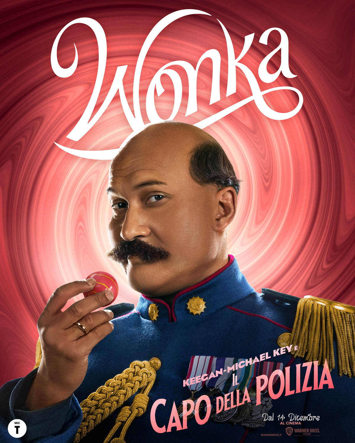 Wonka di Paul King - Poster personaggio Il Capo della Polizia (Keegan-Michael Key)