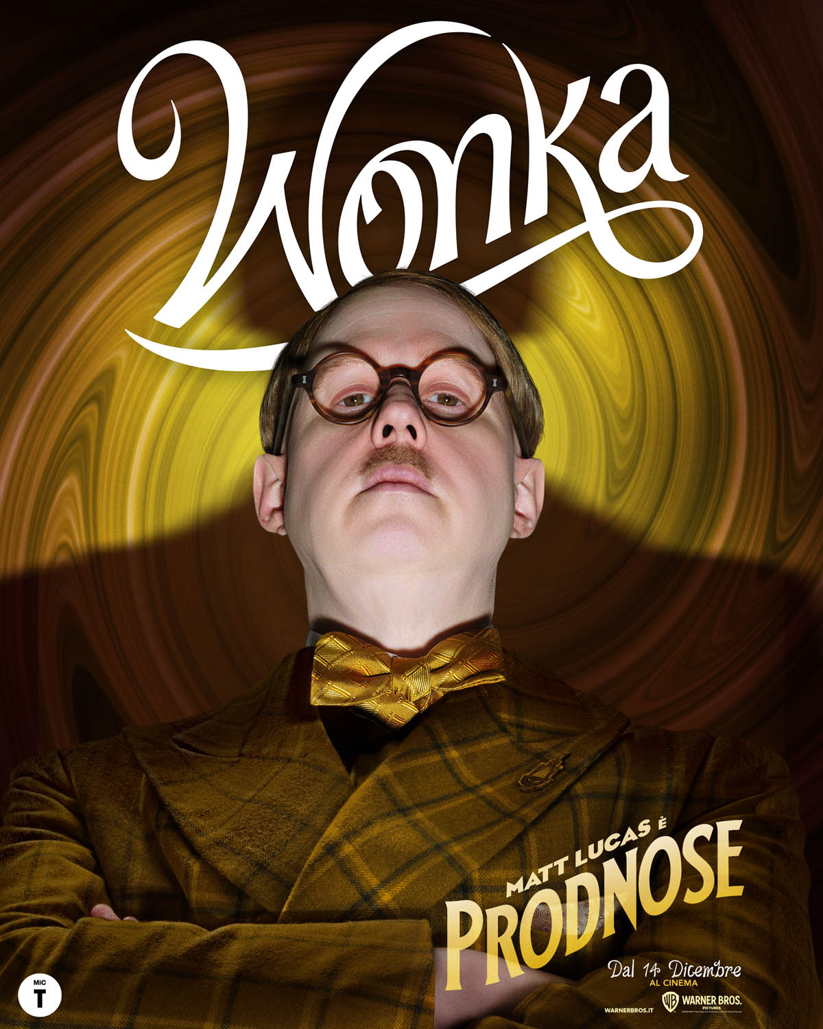 Wonka di Paul King - Poster personaggio Prodnose (Matt Lucas)