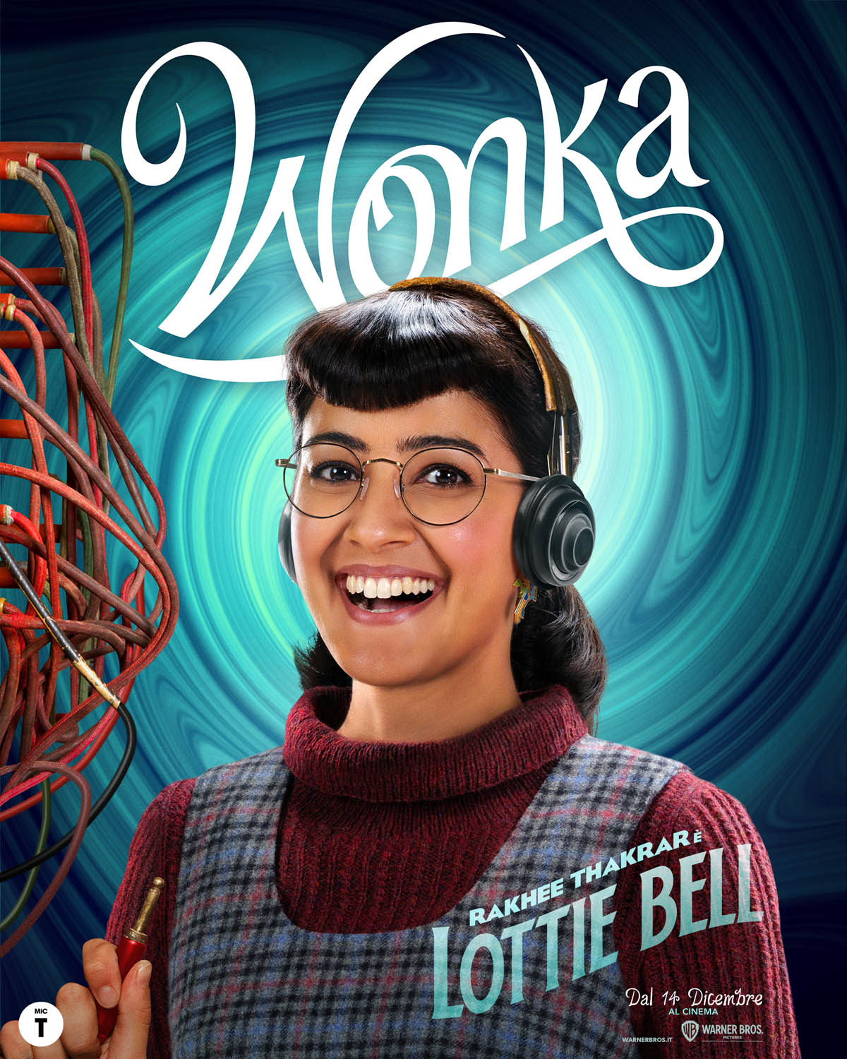 Wonka di Paul King - Poster personaggio Lottie Bell (Rakhee Thakrar)