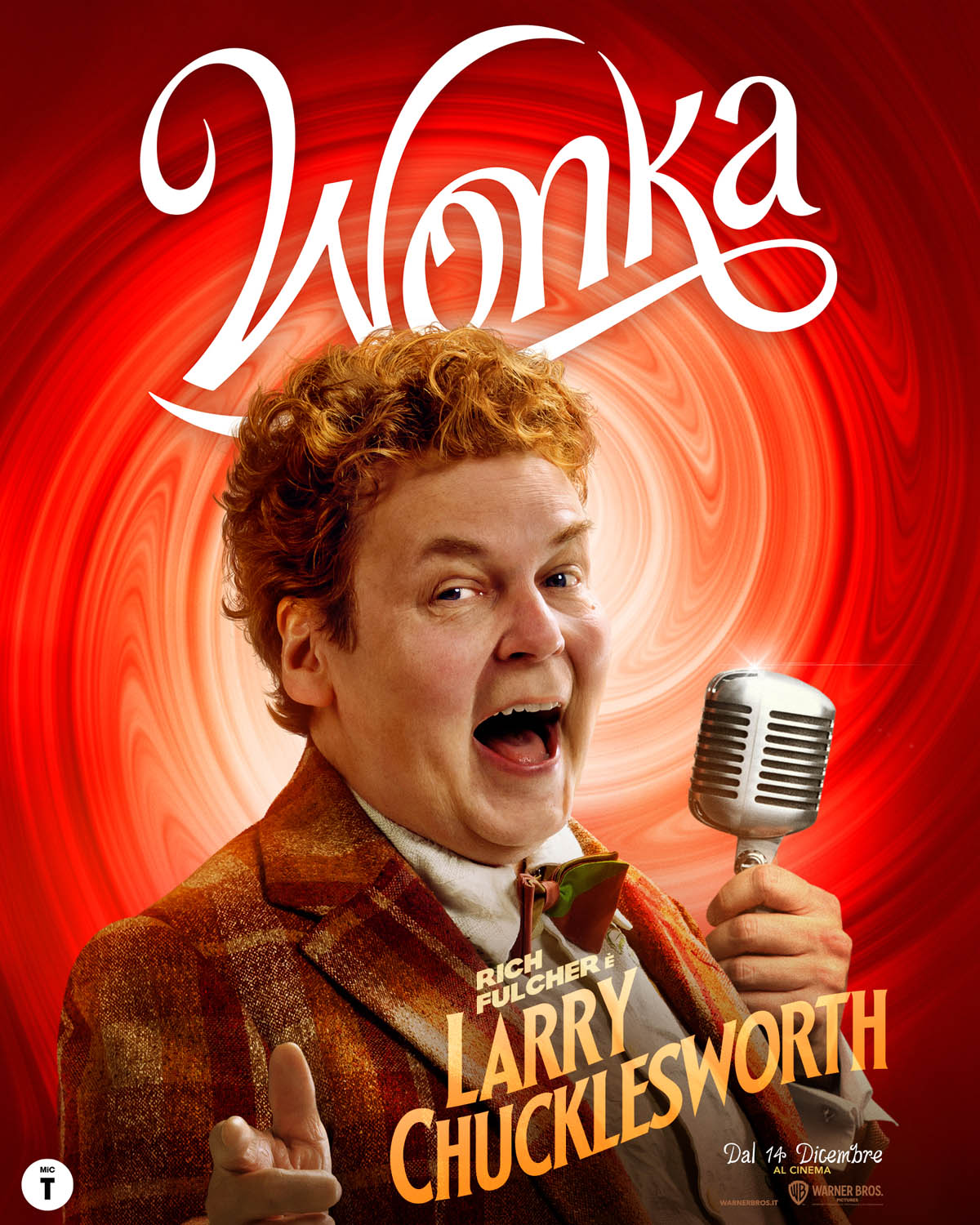 Wonka di Paul King - Poster personaggio Larry Chucklesworth (Rich Fulcher)