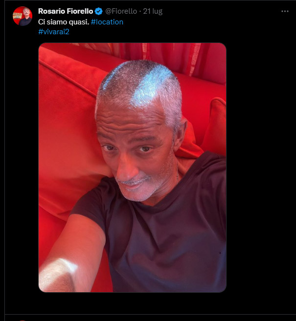 Il tweet di Fiorello sulla location quasi trovata per Viva Rai2!