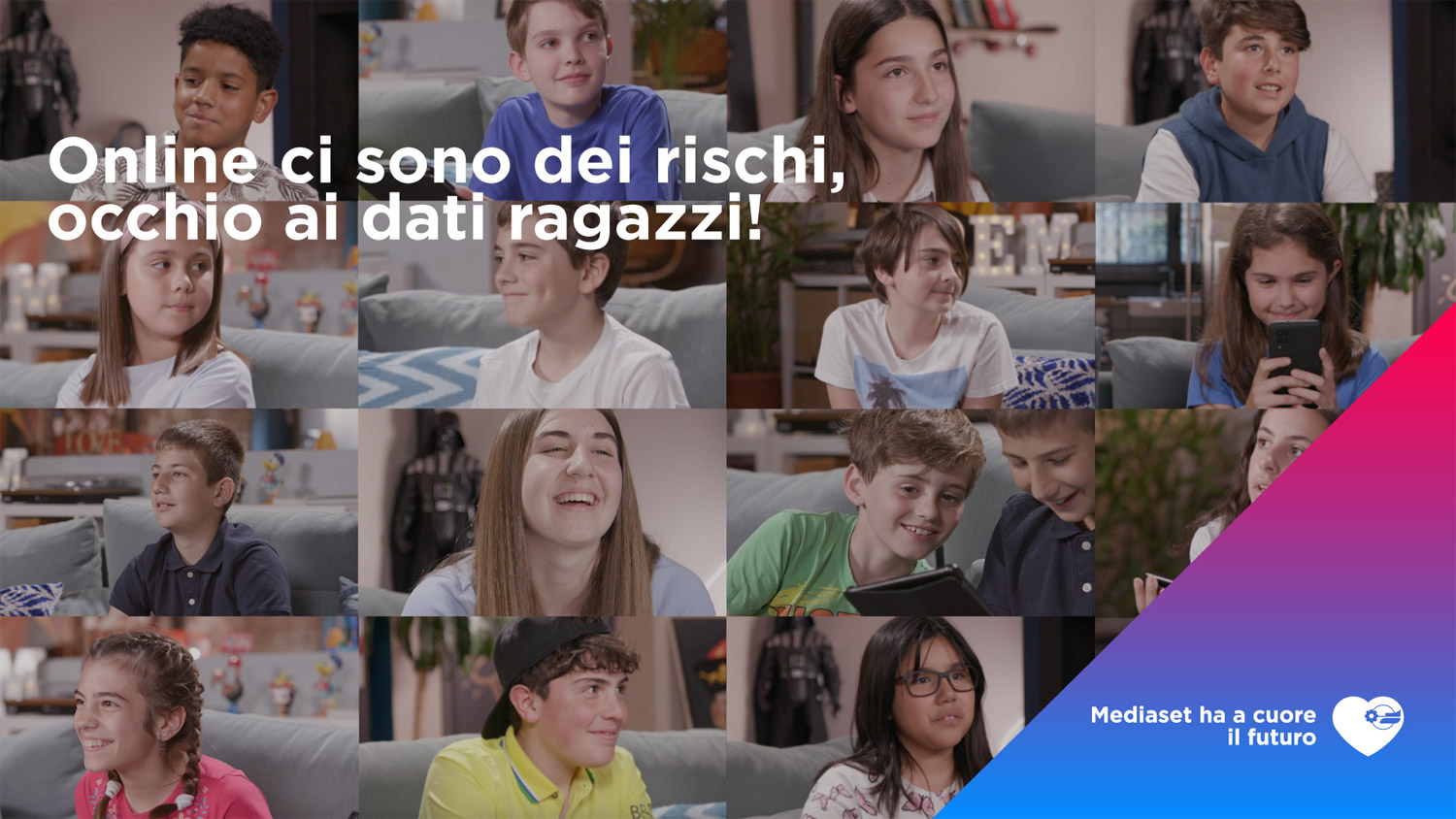 Mediaset campagna Occhio ai dati, ragazzi