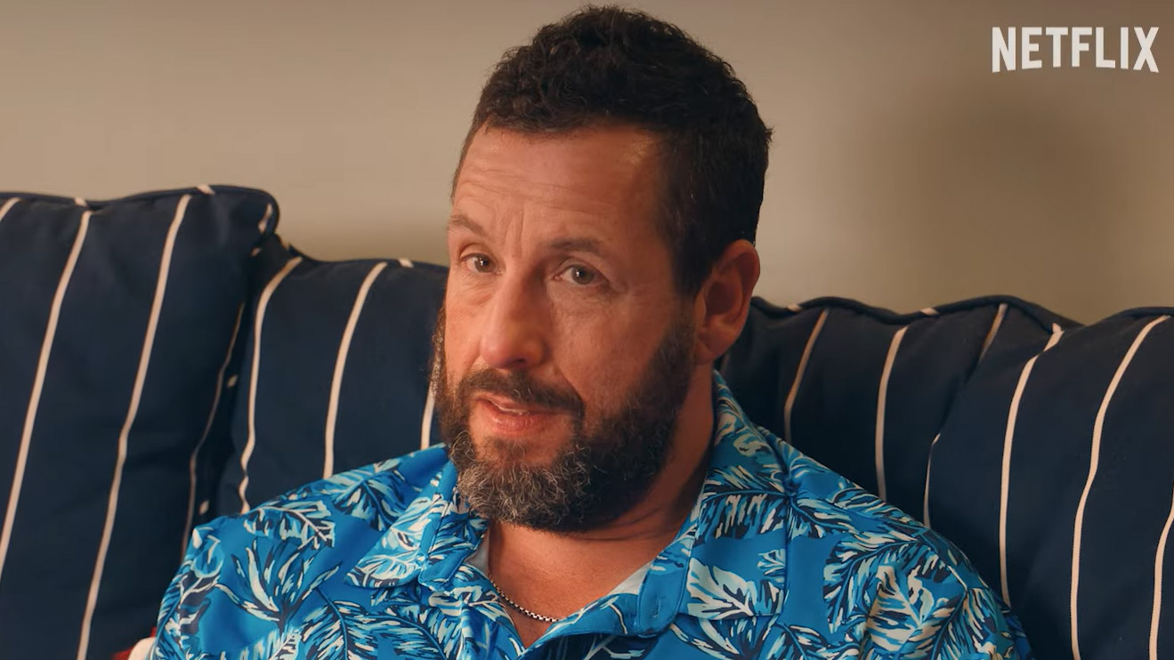 Adam Sandler and his daughters in the first trailer for You’re Not Invited to My Bat Mitzvah