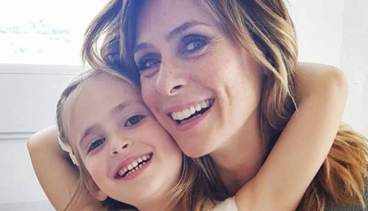 Serena Autieri con la figlia giulia