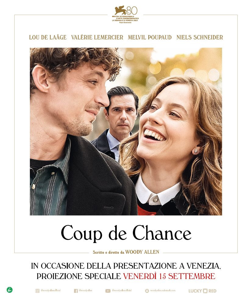 Coup de Chance di Woody Allen, anteprima italiana film 15 settembre 2023