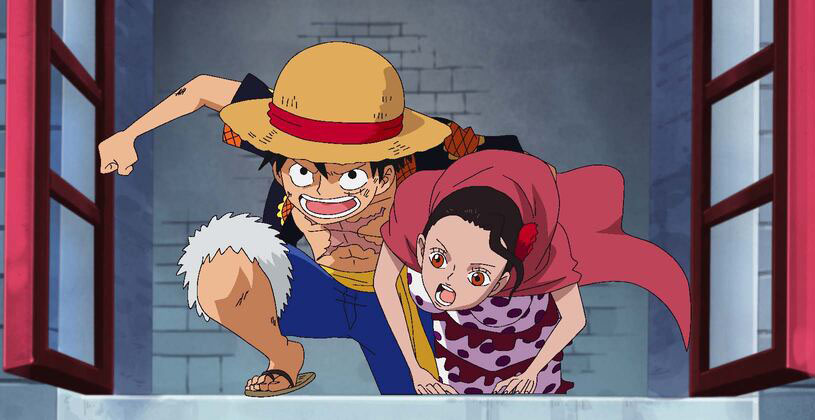 Monkey D. Rufy e Viola in One Piece - Rinasce la leggenda! La furia di Kyros