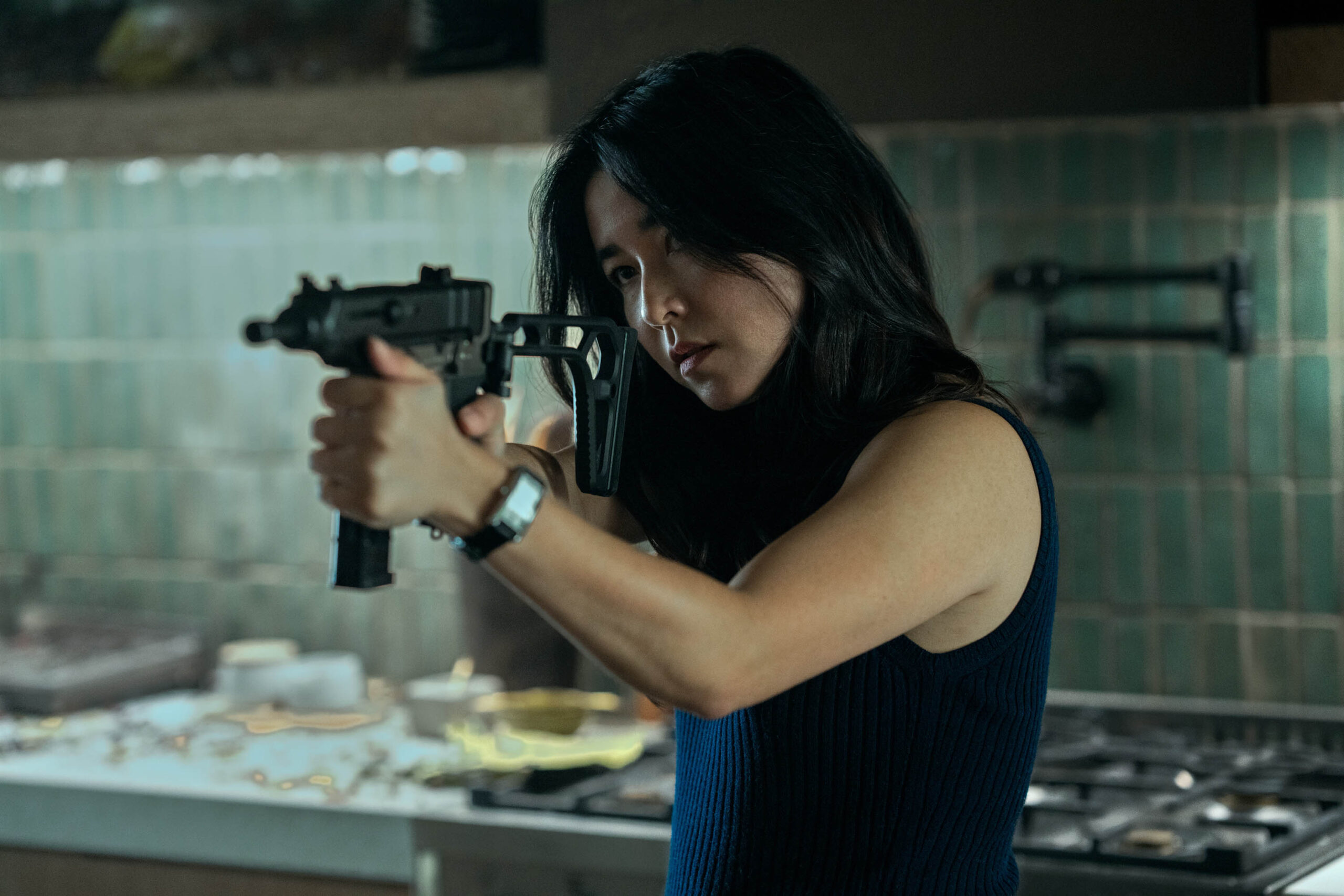 Maya Erskine come Jane Smith in Mr. & Mrs. Smith [credit: David Lee/Prime Video; Copyright Amazon MGM Studios]