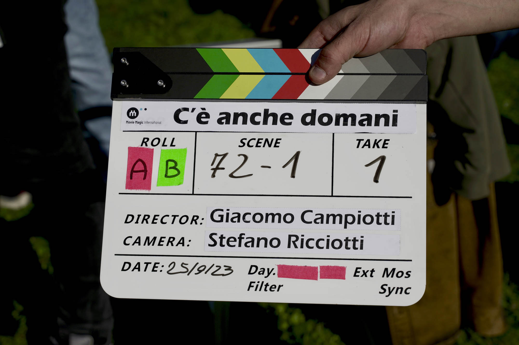 C'è anche domani di Giacomo Campiotti - primo ciak [credit: Federico Ferrario; courtesy of Ufficio Stampa film]