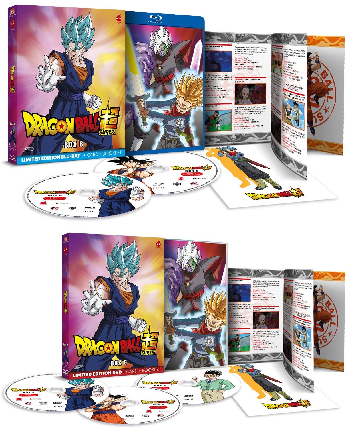 DRAGON BALL SUPER Box 6 in DVD e Blu-ray