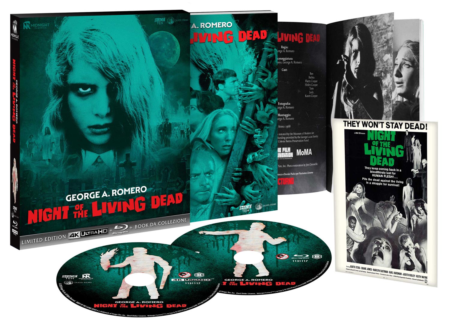 Night of the living dead in edizione limitata e numerata 4K UHD + Blu-ray