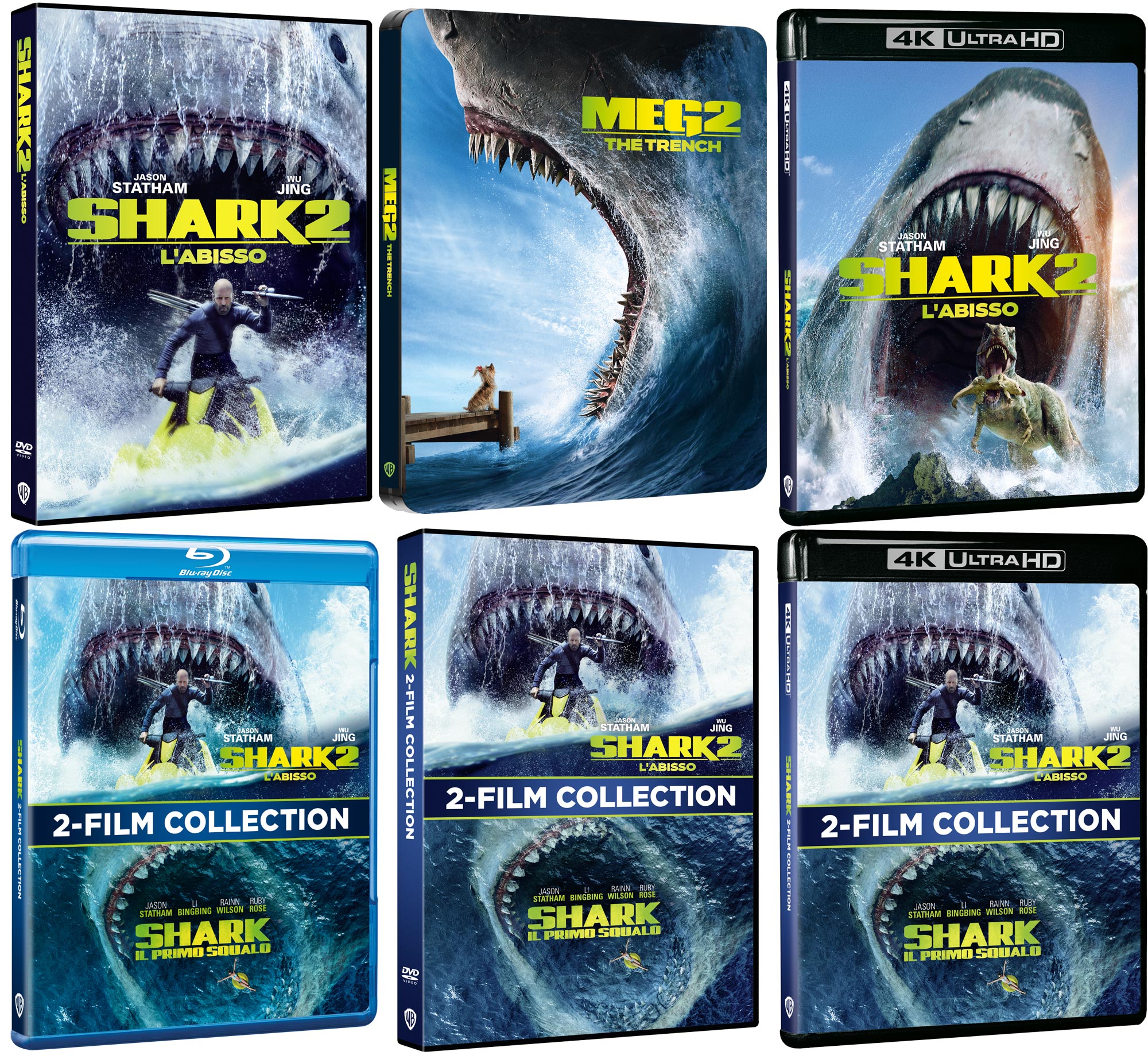 Shark 2 - L'Abisso in DVD, Blu-ray, 4K Ultra HD e Steelbook 4K Ultra HD