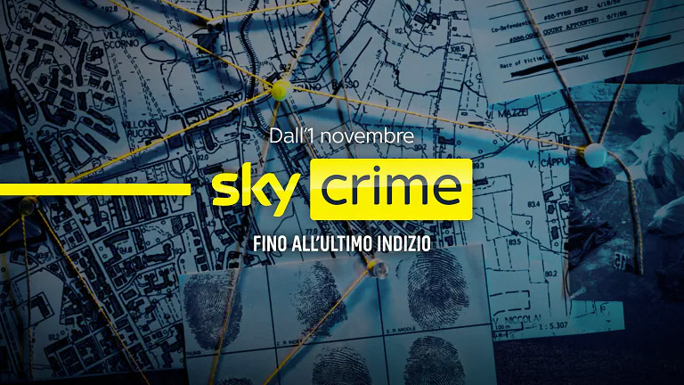 Sky Crime nuovo canale dal 1 novembre 2023