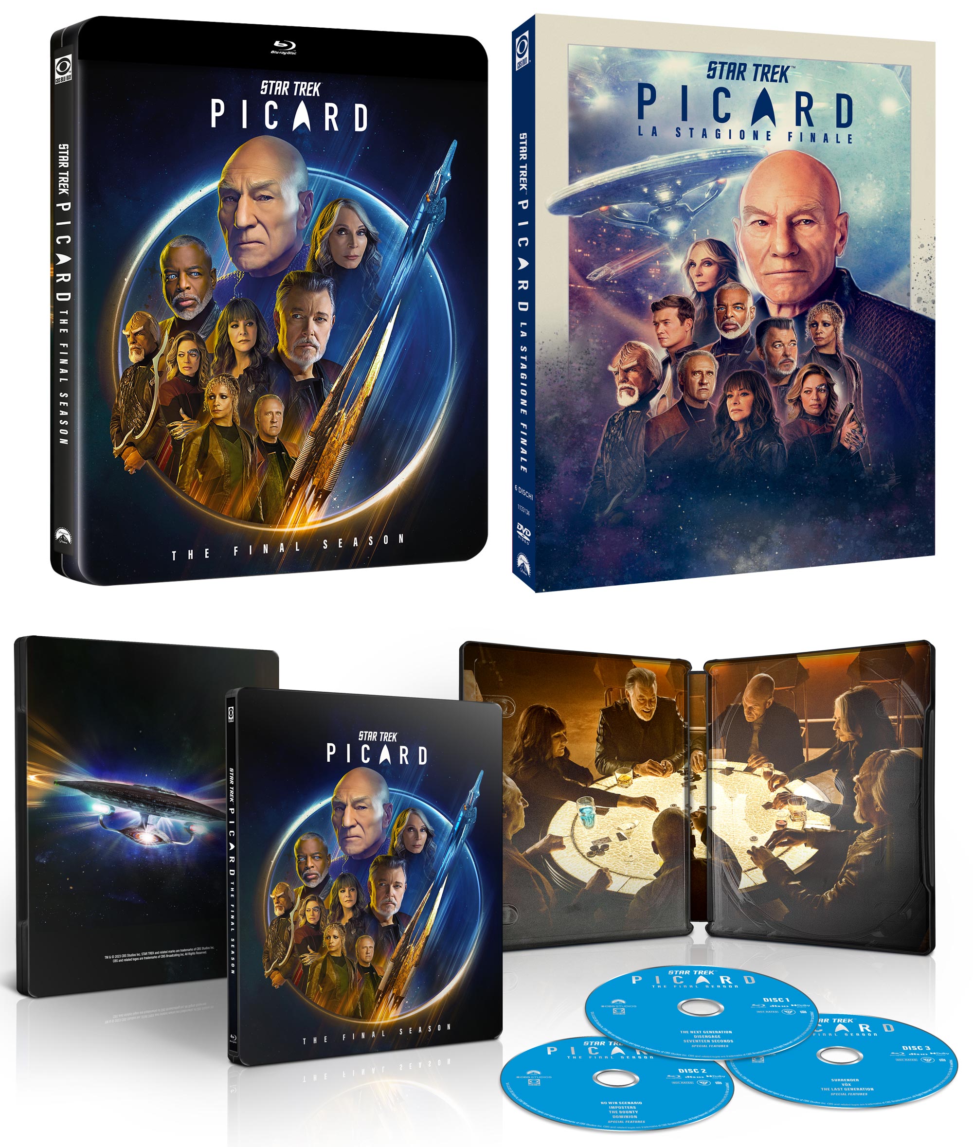 Star Trek Picard - La Stagione Finale in DVD e Steelbook Blu-ray
