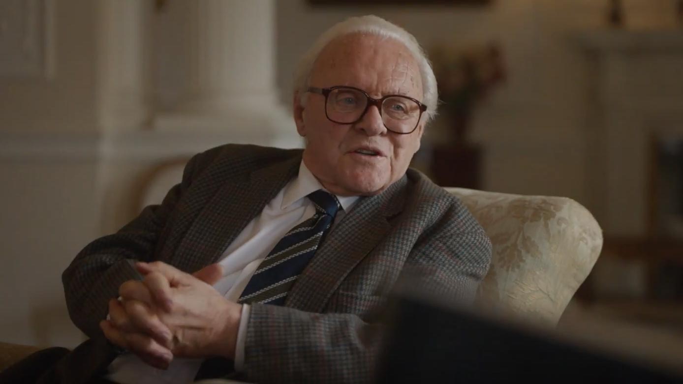 One Life, scena da trailer film con Anthony Hopkins e Helena Bonham Carter