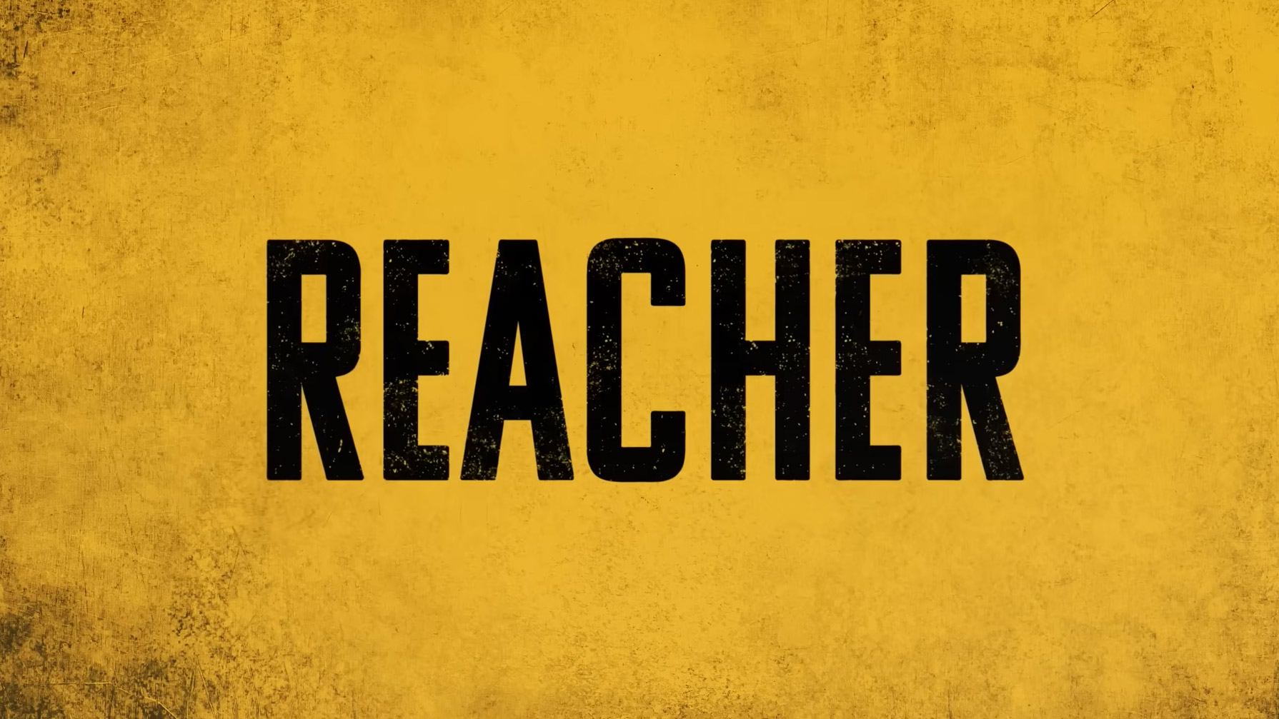 Reacher - Alan Ritchson - poster logo