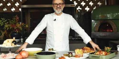 Mangiano dallo chef stellato Massimo Bottura: 